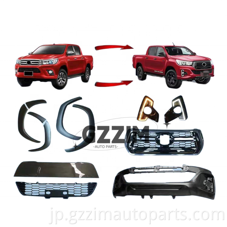 front bodykit grille fender flaers conversion kit for rocco